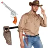 Image de Kit Cowboy   Pistolet 30 cm avec Ceinture et Étui Western