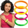 Image de Lot 4 Bracelets Rave   Bracelets Fluo Multicolores Festival & Soirée