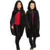 Image de Cape Noire Enfant 115 cm   Déguisement Halloween