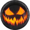 Image de Lot de 10 Assiettes Citrouille Effrayante Ø 23 cm   Halloween