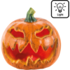 Image de Citrouille Halloween LED Lumineuse Ø 16 cm   Décoration