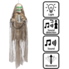 Image de Poupée Squelette Animée Lumineuse et Sonore avec Chaînes 183 cm   Halloween