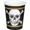 Image de Lot 10 Gobelets Papier Pirates 25 cl   Décoration Anniversaire Pirate et Fête