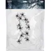 Image de Toile d’Araignée Halloween Blanche 250 g avec 12 Araignées   Décoration Horreur