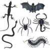 Image de Lot de 6 Créatures Effrayantes   Décoration Halloween