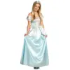 Image de Déguisement Princesse Bleu Clair Femme 36/38   Robe avec Couronne