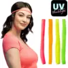 Image de Lot de 4 Bandeaux Élastiques Fluo UV   Accessoires Années 80 et Festival