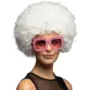 Image de Perruque Disco Blanche   Accessoire Déguisement Années 70 Soirée