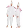 Image de Déguisement Licorne Adulte Blanc 1,80 m   Combinaison Peluche