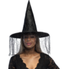 Image de Chapeau de Sorcière Noir   Déguisement Halloween