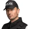 Image de Casquette Police Patrol Adulte Réglable   Accessoire Déguisement Policier