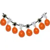 Image de Guirlande fantômes araignées et 8 ballons oranges 140cm