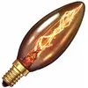 Image de Lampe à filament de carbone bougie or 25W petite douille E14