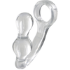 Image de Plug + Cockring POWER DUO 9 x 4 cm - Anneau 40mm Transparent