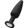 Image de Plug Bijou Silicone CONE DIAMOND 9 x 3 cm