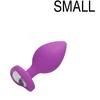 Image de Plug Bijou Anal en silicone HEART 6 x 2.8 cm Violet