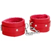 Image de Menottes de poignet Plush Rouge