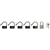 Image de Lot de 5 LOCKS numérotés noirs