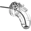Image de Cage de chasteté MANCAGE avec Tige d'urètre - 9 x 3.5 cm Transparente - Tige 20cm - Diamètre 3mm