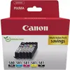 Image de Canon PGI-580 PGBK/CLI-581 CMYBK Cartouche d'encre authentique grande capacité 2078C007 - Pack de 5 (Noir, Noir Photo, Cyan, Magenta, Jaune)