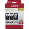 Image de Canon 2x PG-560XL Noir + 1x CL-560XL couleur - Cartouches authentiques - Pack noir et couleurs