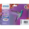 Image de Epson T0807 ''Colibri'' Cartouche d'encre originale Claria C13T08074011 - Pack de 6 (Noir, Cyan, Magenta, Jaune, Cyan clair, Magenta clair)