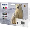 Image de Epson 26 ''Ours Polaire'' Cartouche d'encre originale Claria Premium C13T26164010 - Pack de 4 (Noir, Cyan, Magenta, Jaune)