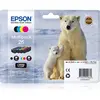 Image de Epson Polar bear Cartouche 'Ours Polaire' - Encre Claria Premium MP, Noir, Cyan, Magenta, Jaune, 6,2 ml, 4,5 ml, 1 pièce(s), Multi pack C13T26164020
