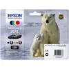 Image de Epson 26 XL ''Ours Polaire'' Cartouche d'encre originale Claria Premium grande capacité C13T26364010 - Pack de 4 (Noir, Cyan, Magenta, Jaune)