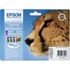 Image de Epson T0715 ''Guépard'' Cartouche d'encre originale DURABrite Ultra C13T07154012 - Pack de 4 (Noir, Cyan, Magenta, Jaune)