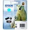 Image de Epson 26 XL ''Ours Polaire'' Cartouche d'encre originale grande capacité Claria Premium C13T26324012 - Cyan