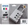 Image de Epson Padlock Multipack 4-colours 35XL DURABrite Ultra Ink, Rendement élevé (XL), Encre à pigments, 41,2 ml, 20,3 ml, 4 pièce(s), Multi pack C13T35964