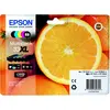 Image de Epson 33 XL ''Oranges'' Cartouche d'encre originale grande capacité Claria Premium C13T33574011 - Pack de 5 (Noir, Noir Photo, Cyan, Magenta, Jaune)