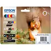 Image de Epson Squirrel Multipack 6-colours 378XL / 478XL Claria Photo HD Ink, Rendement élevé (XL), Noir, Cyan, Magenta, Jaune, Rouge, Gris, 11,2 ml, 9,3 ml,
