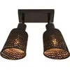 Image de GOOD & MOJO - Plafonnier spot orientable Java - Beige - Bambou tressé