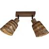 Image de GOOD & MOJO - Plafonnier spot orientable Java - Beige - Bambou tressé