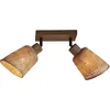 Image de GOOD & MOJO - Plafonnier spot orientable Java - Beige - Bambou tressé