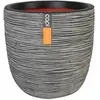 Image de Pot à fleurs Capi Nature Rib KOFZ932 Gris 35x34 cm 424242