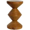 Image de POLSPOTTEN - Tabouret Zig Zag - Bois naturel - Bois de Dimb - Designer Pols Potten Studio