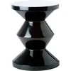 Image de POLSPOTTEN - Tabouret Zig Zag - Noir - Polyester laqué - Designer Pols Potten Studio