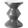 Image de POLSPOTTEN - Tabouret Zig Zag - Gris - Polyester laqué - Designer Pols Potten Studio