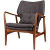 Image de Pols Potten - Fauteuil rembourré Fauteuil bois - Bois naturel - Mousse