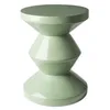 Image de POLSPOTTEN - Tabouret Zig Zag - Vert - Polyester laqué