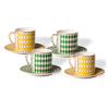 Image de Pols Potten - Tasse à espresso Chess - Vert - Porcelaine émaillée