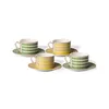 Image de Pols Potten - Tasse à thé Chess - Vert - Porcelaine émaillée