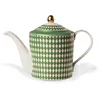 Image de Pols Potten - Théière Chess - Vert - Porcelaine émaillée