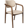 Image de Pols Potten - Fauteuil rembourré Henry - Beige - Frêne