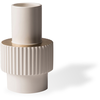 Image de POLSPOTTEN - Vase Gear - Blanc - Porcelaine émaillée