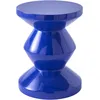 Image de POLSPOTTEN - Tabouret Zig Zag - Bleu - Polyester laqué