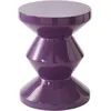 Image de POLSPOTTEN - Tabouret Zig Zag - Violet - Polyester laqué